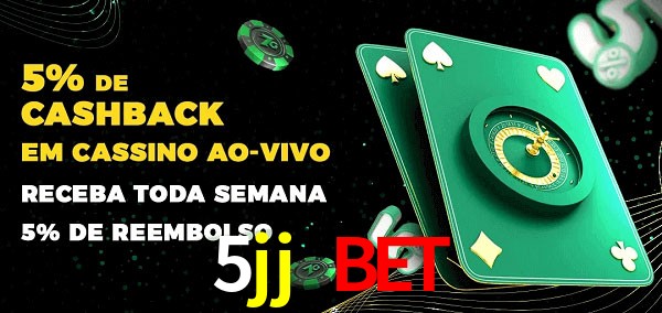 Promoções do cassino ao Vivo 5jj bet